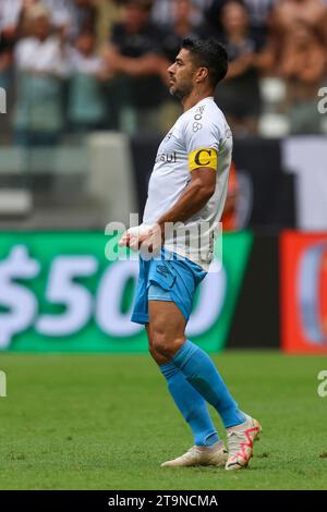 Belo Horizonte, Brésil. 26 novembre 2023. Luis Suarez de Gremio, lors du match entre l'Atletico Mineiro et Gremio, pour la série brésilienne A 2023, à l'Arena MRV Stadium, à Belo Horizonte le 26 novembre. Photo : Daniel Castelo Branco/DiaEsportivo/Alamy Live News crédit : DiaEsportivo/Alamy Live News Banque D'Images