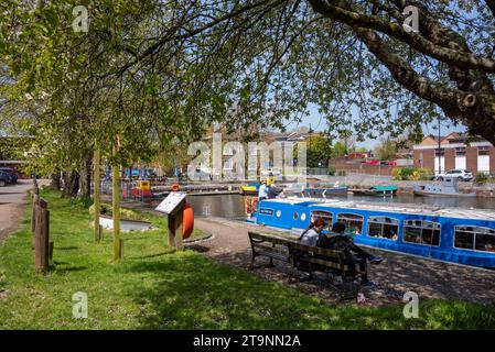 Bassin du canal maritime de Chichester, Chichester, West Sussex, Royaume-Uni. Banque D'Images