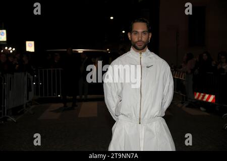 Milan, Italie. 26 novembre 2023. Milan, Vanity Fair Stories 2023. Sur la photo : Mahmood crédit : Agence photo indépendante/Alamy Live News Banque D'Images