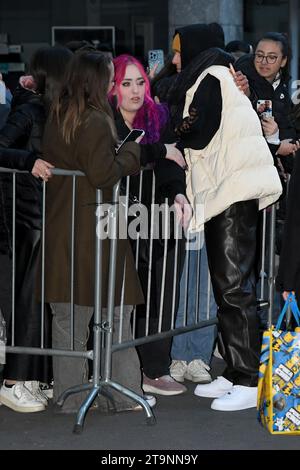 Milan, Italie. 26 novembre 2023. Milan, Vanity Fair Stories 2023. Sur la photo : SanGiovanni crédit : Agence photo indépendante/Alamy Live News Banque D'Images