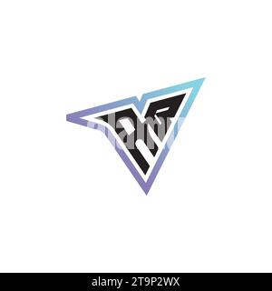 AB combinaison de lettres cool logo eSport ou logo initial de jeu comme un concept de conception inspirant Illustration de Vecteur