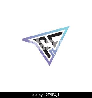 Combinaison de lettres FL logo cool eSport ou logo initial de jeu comme un design de concept inspirant Illustration de Vecteur