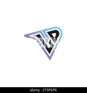 LD combinaison de lettres cool logo eSport ou logo initial de jeu comme un concept de conception inspirant Illustration de Vecteur