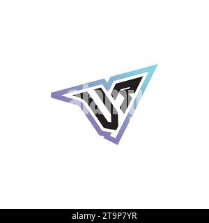 Combinaison de lettres VR logo cool eSport ou logo initial de jeu comme conception de concept inspirant Illustration de Vecteur