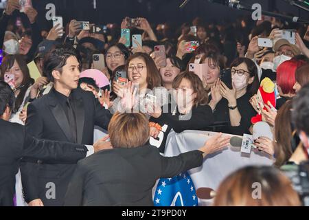 L'acteur et chanteur japonais Tomohisa Yamashita assiste au pré-show MTV VMAJ (Video Music Awards Japan) 2023 au Pia Arena MM à Yokohama, préfecture de Kanagawa, Japon, le 22 novembre 2023. Crédit : AFLO/Alamy Live News Banque D'Images
