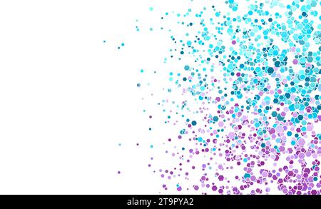 Bleu violet brillant hexagones géométriques fond abstrait. Conception vectorielle Illustration de Vecteur