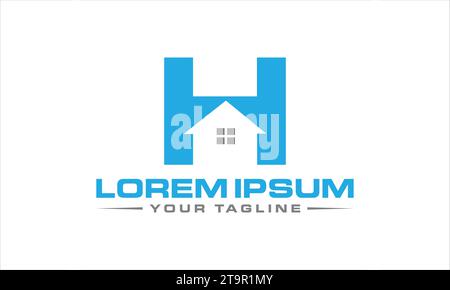 Design de logo immobilier Design de logo unique et professionnel Illustration de Vecteur