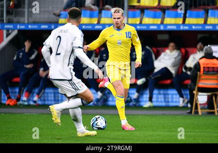 Football, hommes, qualifications pour le Championnat d'Europe 2024, BayArena Leverkusen, Ukraine - Italie; Banque D'Images