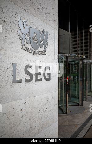 LSEG London au 10 Paternoster Square. Le London stock Exchange Group est implanté sur la place Paternoster, dans le quartier financier de la City of London. Banque D'Images