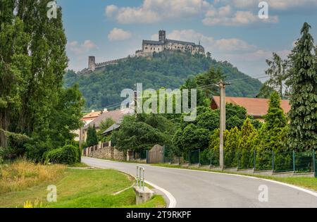 Bezdez, un château gothique situé dans la région de Liberec en République tchèque Banque D'Images