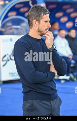 Entraîneur-chef Alessio Dionisi (Sassuolo) lors de Empoli FC vs US Sassuolo, match de football italien Serie A à Empoli, Italie, novembre 26 2023 Banque D'Images