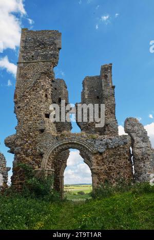 Ruines de l'église St James à Bawsey près de Kings Lynn Norfolk, Angleterre. Banque D'Images