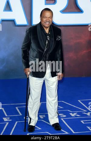 Billy Dee Williams assiste à la première européenne de Star Wars : The Rise of Skywalker au Cineworld Leicester Square à Londres, en Angleterre. Banque D'Images