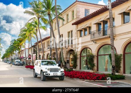 Worth Avenue, Palm Beach, Florida Banque D'Images