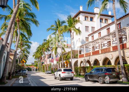 Worth Avenue, Palm Beach, Florida Banque D'Images