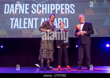 Barneveld, pays-Bas. 16 novembre 2023. BARNEVELD, PAYS-BAS - NOVEMBRE 16 : Dafne Schippers sur l'Atletiekgala de l'Atletiekunie au Midden Brabant Hallen le 16 novembre 2023 à Barneveld, pays-Bas. (Photo Joris Verwijst/Agence BSR) crédit : Agence BSR/Alamy Live News Banque D'Images