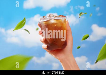 Belles images de boissons aux fruits, photos de haute qualité boissons d'été Banque D'Images