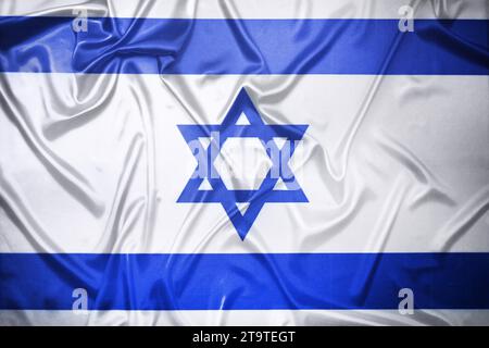 Fahne von Israel *** drapeau d'Israël crédit : Imago/Alamy Live News Banque D'Images