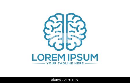Brain logo Design unique et moderne logo Design Illustration de Vecteur