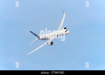 Airbus A350-1000 au Dubai Air Show 2023 à Dubaï, Émirats arabes Unis Banque D'Images