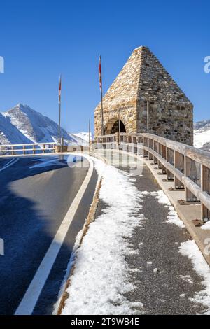 Le Fuscher Toerl à la route alpine de Grossglockner Banque D'Images