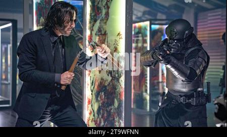 JOHN WICK : CHAPITRE 4 2023 Lionsgate film avec Keanu Reeves Banque D'Images