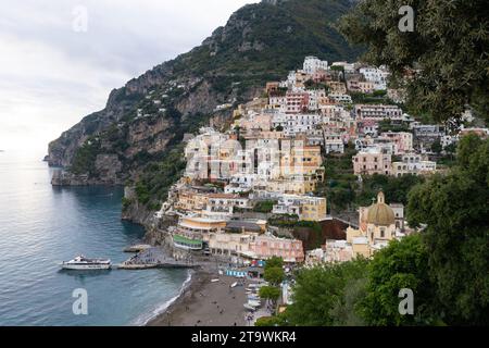 Village Positano sur la côte amalfitaine en Campanie, Italie, 19 novembre 2023. (Photo CTK/Jiri Vatka) Banque D'Images