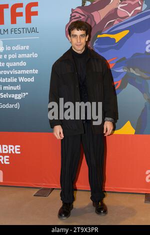 Torino, Italie. 27 novembre 2023. L'acteur italien Alessandro Fella est l'invité du Festival du film de Turin 2023 crédit : Marco Destefanis/Alamy Live News Banque D'Images