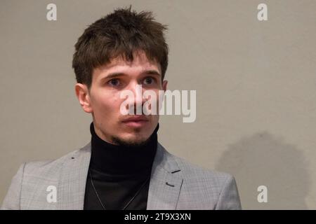 Torino, Italie. 27 novembre 2023. L'acteur italien Roberto Gudese est l'invité du Festival du film de Turin 2023 crédit : Marco Destefanis/Alamy Live News Banque D'Images