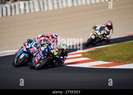 Marcos Ramirez de l'Espagne et OnlyFans American Racing roulent pendant la session de course du MotoGP Gran Premio Motul de la Comunitat Valenciana sur novem Banque D'Images