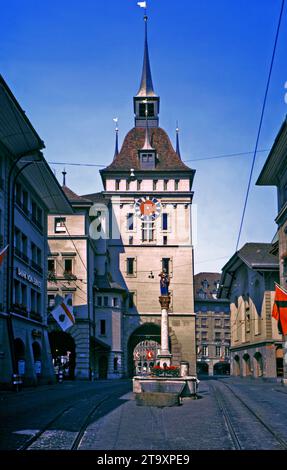 La Käfigturm (Tour cage) était l'une des portes de la ville. Côté est. Banque D'Images