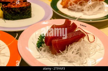 Assortiment de sushi japonais, le Japon. Banque D'Images