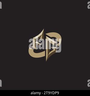 FG Premium initial Gaming logos designs, thèmes et modèles pour les jeux, Twitch et youtube Illustration de Vecteur