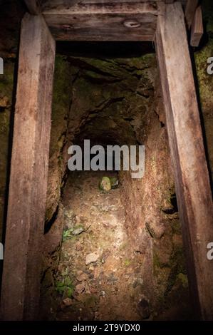 Site historique de la mine d'or de Reed dans le comté de Cabarrus, Caroline du Nord Banque D'Images