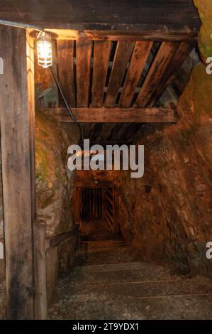 Site historique de la mine d'or de Reed dans le comté de Cabarrus, Caroline du Nord Banque D'Images