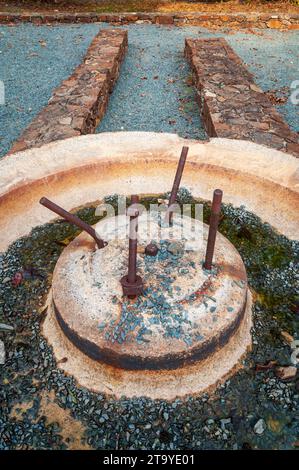 Site historique de la mine d'or de Reed dans le comté de Cabarrus, Caroline du Nord Banque D'Images