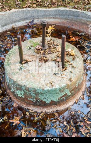 Site historique de la mine d'or de Reed dans le comté de Cabarrus, Caroline du Nord Banque D'Images