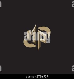 MP Premium initial Gaming logos designs, thèmes et modèles pour les jeux, Twitch et youtube Illustration de Vecteur