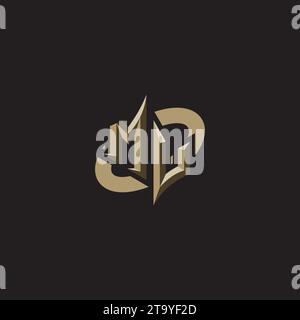 MV Premium initial Gaming logos designs, thèmes et modèles pour les jeux, Twitch et youtube Illustration de Vecteur