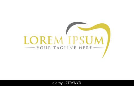 Design de logo dentaire Design créatif et unique de logo Illustration de Vecteur
