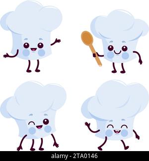 DEARMAMY Toque Console Respirante Chapeau De Pâtisserie