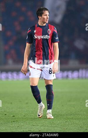 Bologne, Italie. 27 novembre 2023. Giovanni Fabbian (Bologna FC) lors du match de Bologne FC vs Torino FC, football italien Serie A à Bologne, Italie, novembre 27 2023 crédit : Independent photo Agency/Alamy Live News Banque D'Images