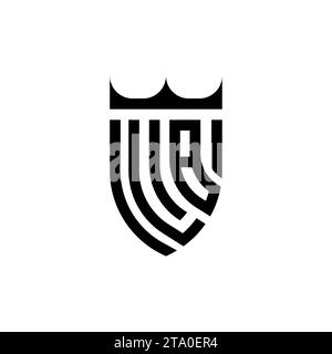 Lettres initiales du logo LB Luxury dans un design professionnel de haute qualité qui s'imprimera bien Illustration de Vecteur