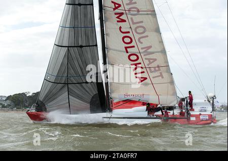 VOILE - RECORD SNMS 2013 - SAINT-NAZAIRE (FRA) - 21 AU 25/06/2013 - PHOTO OLIVIER BLANCHET / DPPI - VOR 60 TEAM JOLOKIA Banque D'Images