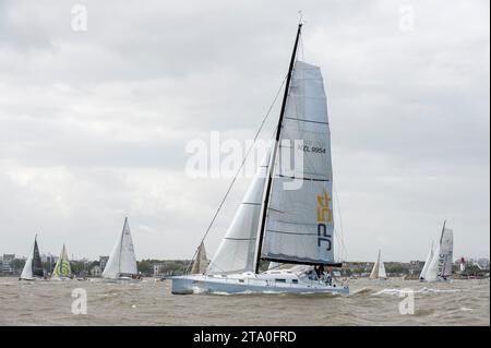 VOILE - RECORD SNMS 2013 - SAINT-NAZAIRE (FRA) - 21 AU 25/06/2013 - PHOTO OLIVIER BLANCHET / DPPI - START CLASS40 ET IRC - JP54 Banque D'Images