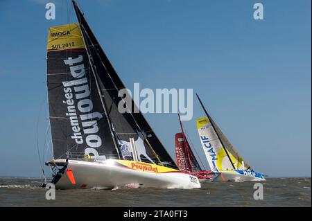 VOILE - RECORD SNMS 2013 - SAINT-NAZAIRE (FRA) - 21 AU 25/06/2013 - PHOTO OLIVIER BLANCHET / DPPI - BERNARD STAMM ( CHEMINEES POUJOULAT ) Banque D'Images