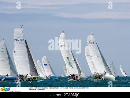 VOILE - PORNICHET SELECT 650 - PORNICHET (FRA) - 01/05/2006 - PHOTO : OLIVIER BLANCHET / DPPI DÉBUT DE LA FLOTTE DE 55 MINIS Banque D'Images