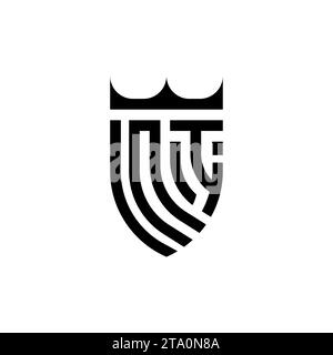 Lettres initiales du logo NI Luxury dans un design professionnel de haute qualité qui s'imprimera bien Illustration de Vecteur