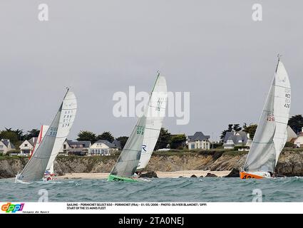 VOILE - PORNICHET SELECT 650 - PORNICHET (FRA) - 01/05/2006 - PHOTO : OLIVIER BLANCHET / DPPI DÉBUT DE LA FLOTTE DE 55 MINIS Banque D'Images