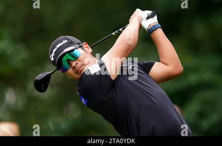 Photo de dossier datée du 01-07-2023 de Ryo Hisatsune, qui est devenu le premier joueur japonais à être nommé Sir Henry Cotton Rookie de l'année après une première saison mémorable sur le DP World Tour. Date de publication : mardi 28 novembre 2023. Banque D'Images